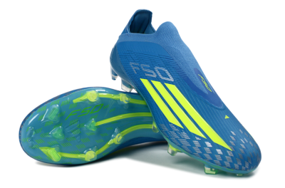 Adidas F50 Elite Laceless FG Football Boots - Blue/Luminous Green/Electric Blue