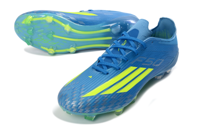 Adidas F50 Elite FG Football Boots - Blue/Lime Green/Neo Blue