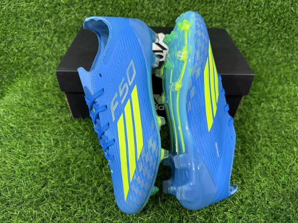 Adidas F50 Elite FG Football Boots - Blue/Lime Green/Neo Blue