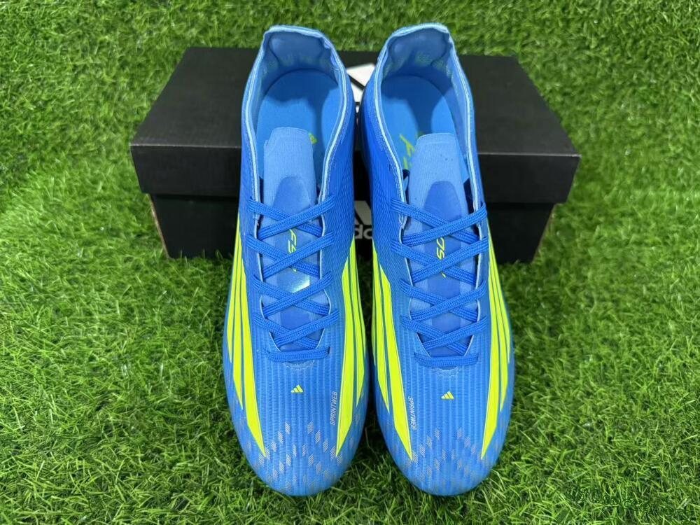 Adidas F50 Elite FG Football Boots - Blue/Lime Green/Neo Blue