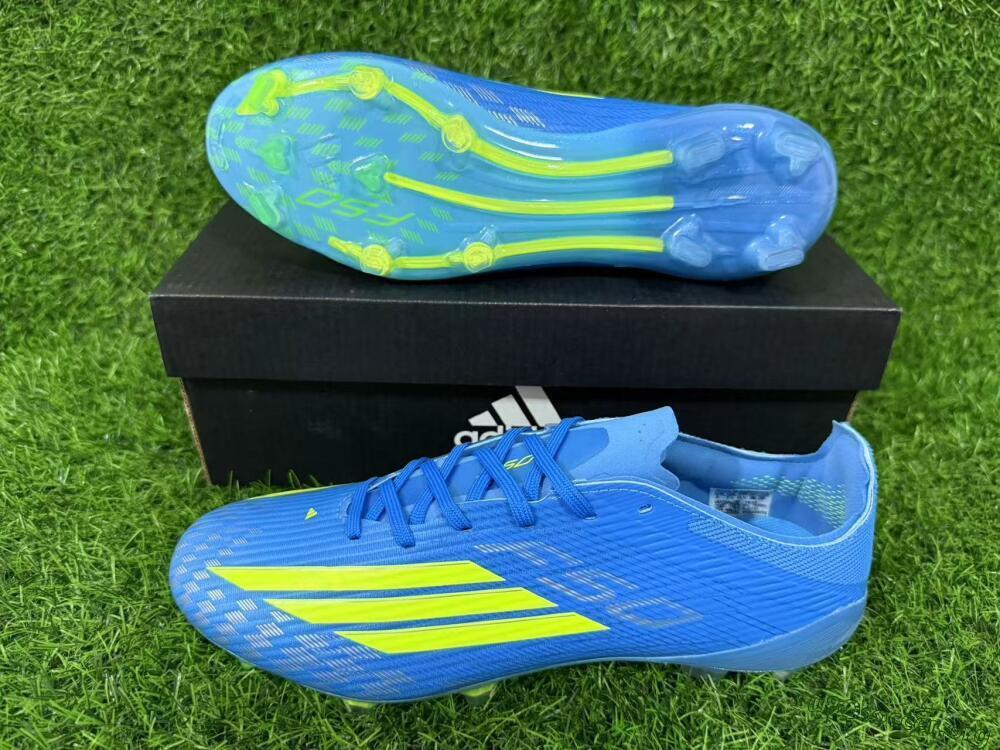 Adidas F50 Elite FG Football Boots - Blue/Lime Green/Neo Blue