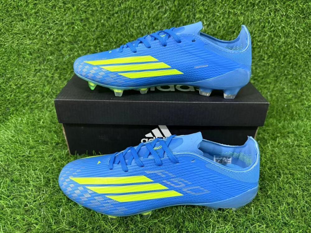 Adidas F50 Elite FG Football Boots - Blue/Lime Green/Neo Blue