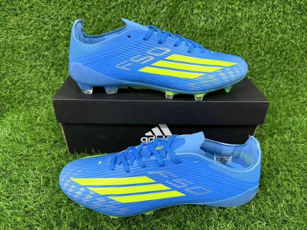 Adidas F50 Elite FG Football Boots - Blue/Lime Green/Neo Blue