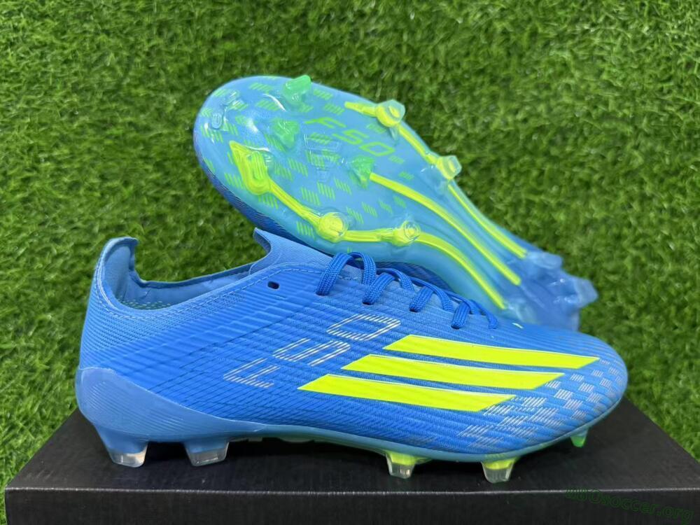 Adidas F50 Elite FG Football Boots - Blue/Lime Green/Neo Blue