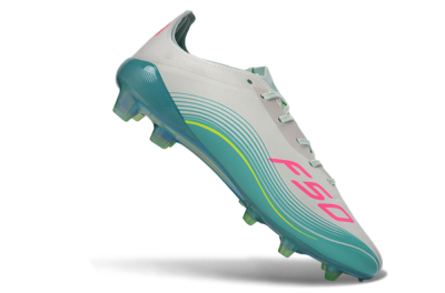 Messi x Adidas F50 Elite FG Football Boots - Aqua/Coral Splash/Mint Breeze