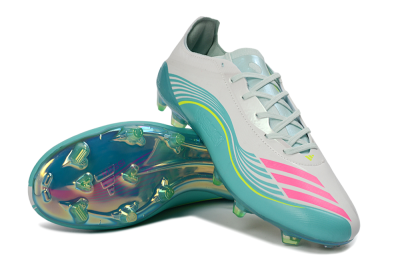 Messi x Adidas F50 Elite FG Football Boots - Aqua/Coral Splash/Mint Breeze