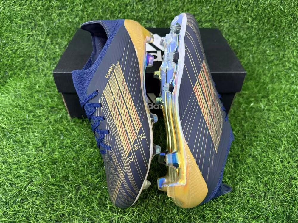 Adidas F50 Elite FG Football Boots - Navy/Gold/Black