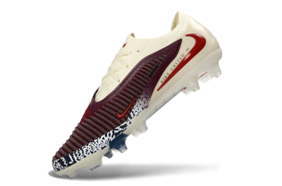 Nike Phantom 6 Elite Low FG Football Boots - Red/Crimson Glow/Chalk White