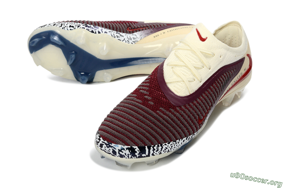 Nike Phantom 6 Elite Low FG Football Boots - Red/Crimson Glow/Chalk White 0