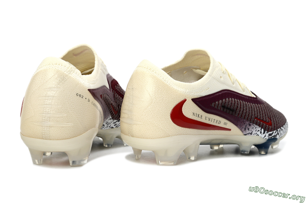 Nike Phantom 6 Elite Low FG Football Boots - Red/Crimson Glow/Chalk White 7