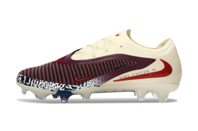 Nike Phantom 6 Elite Low FG Football Boots - Red/Crimson Glow/Chalk White