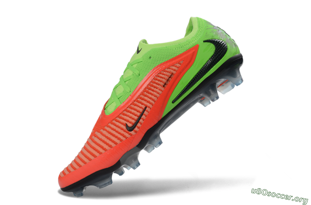Nike Phantom 6 Elite Low FG Football Boots - Orange/Vibrant Green/Jet Black 5