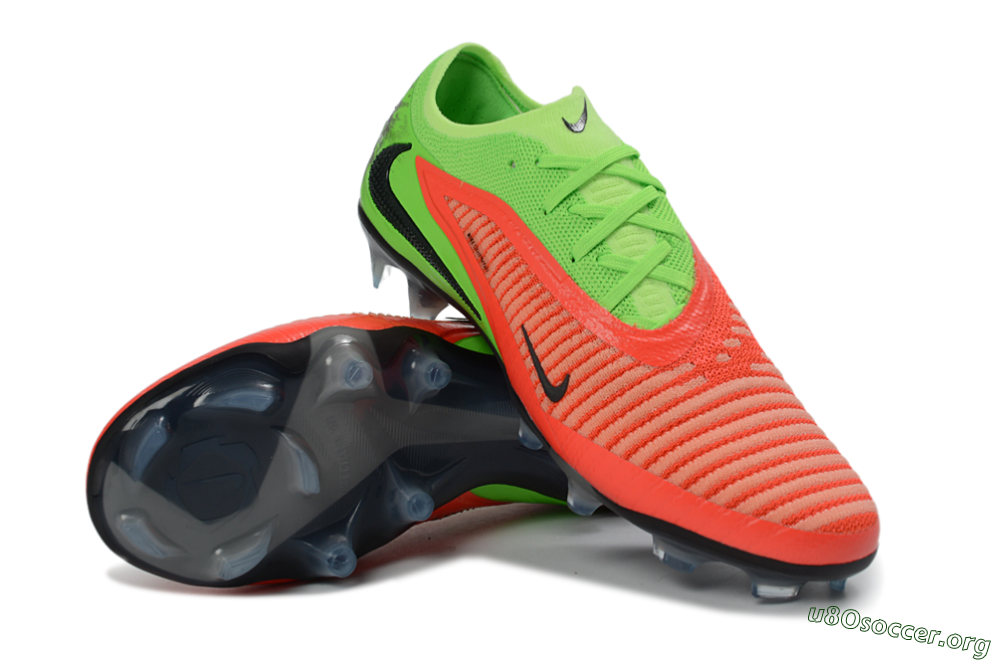 Nike Phantom 6 Elite Low FG Football Boots - Orange/Vibrant Green/Jet Black 0