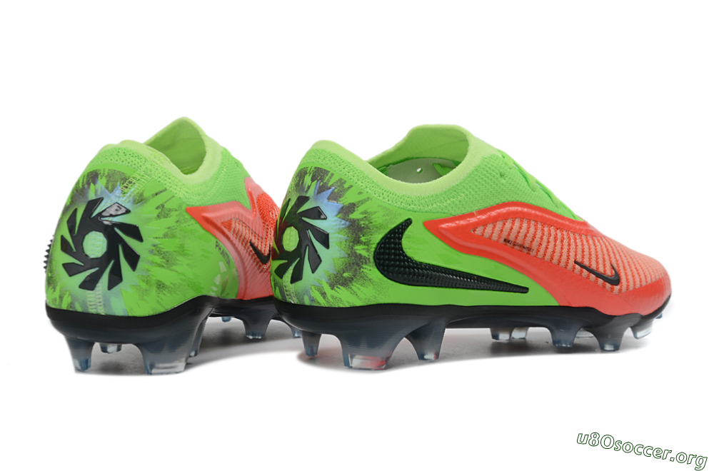 Nike Phantom 6 Elite Low FG Football Boots - Orange/Vibrant Green/Jet Black 6