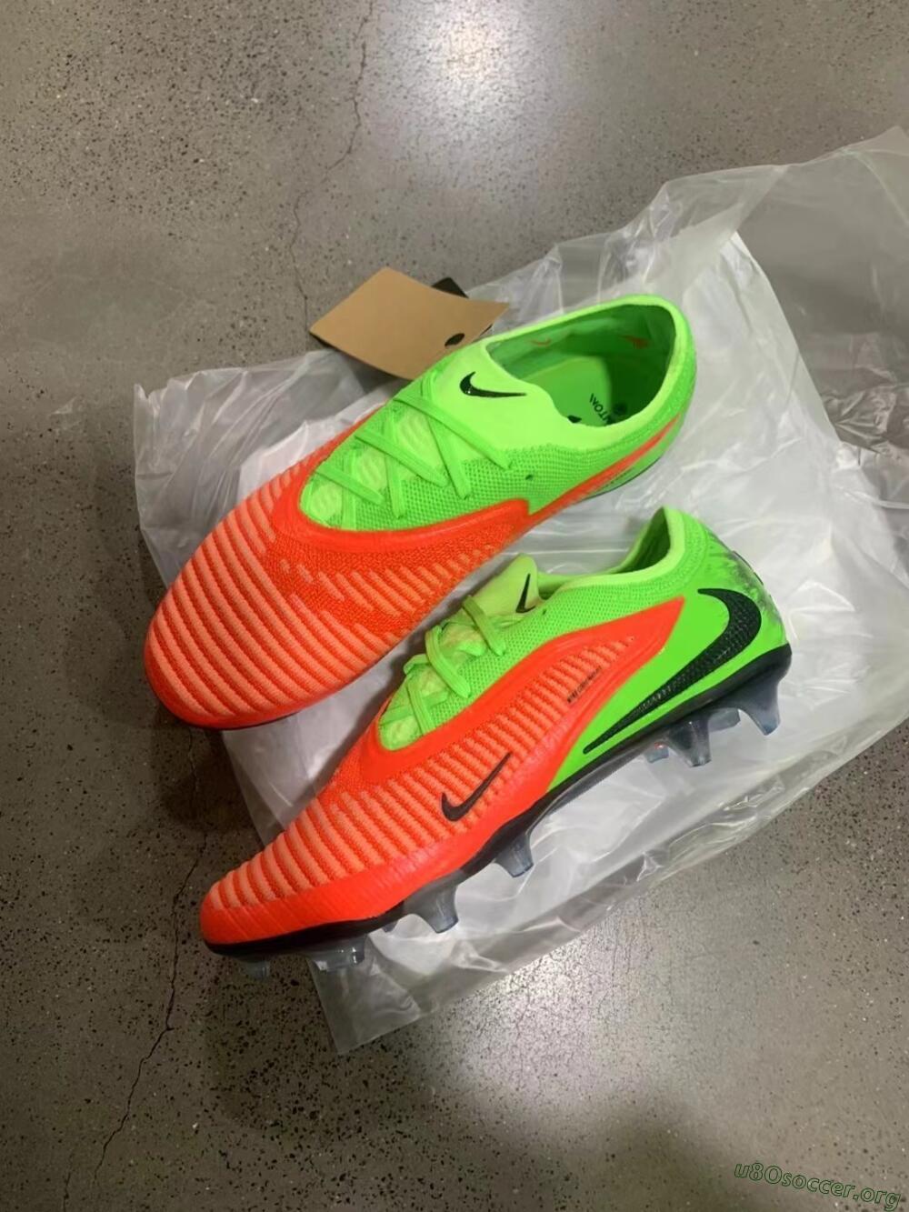 Nike Phantom 6 Elite Low FG Football Boots - Orange/Vibrant Green/Jet Black