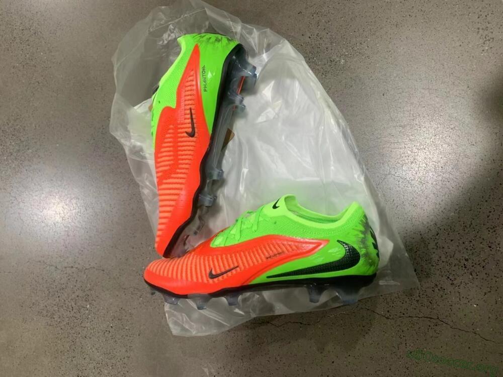 Nike Phantom 6 Elite Low FG Football Boots - Orange/Vibrant Green/Jet Black
