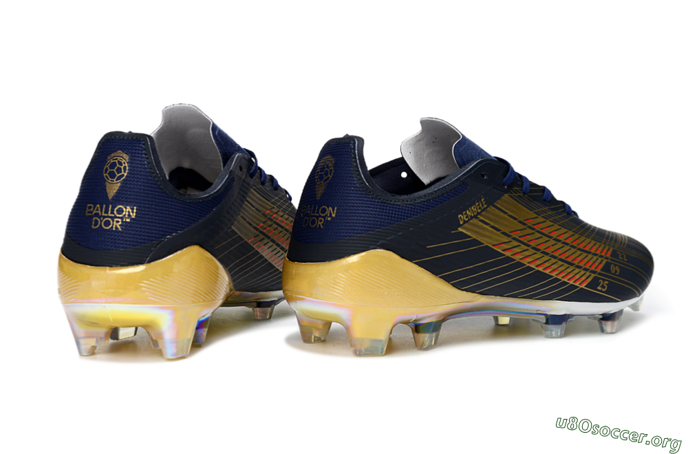 Adidas F50 Elite FG Football Boots - Navy/Metallic Gold/Rainbow Reflective 7