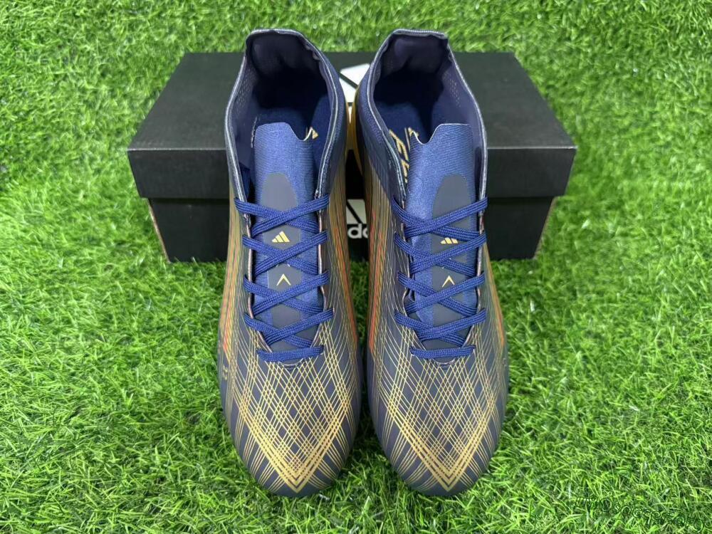 Adidas F50 Elite FG Football Boots - Navy/Metallic Gold/Rainbow Reflective