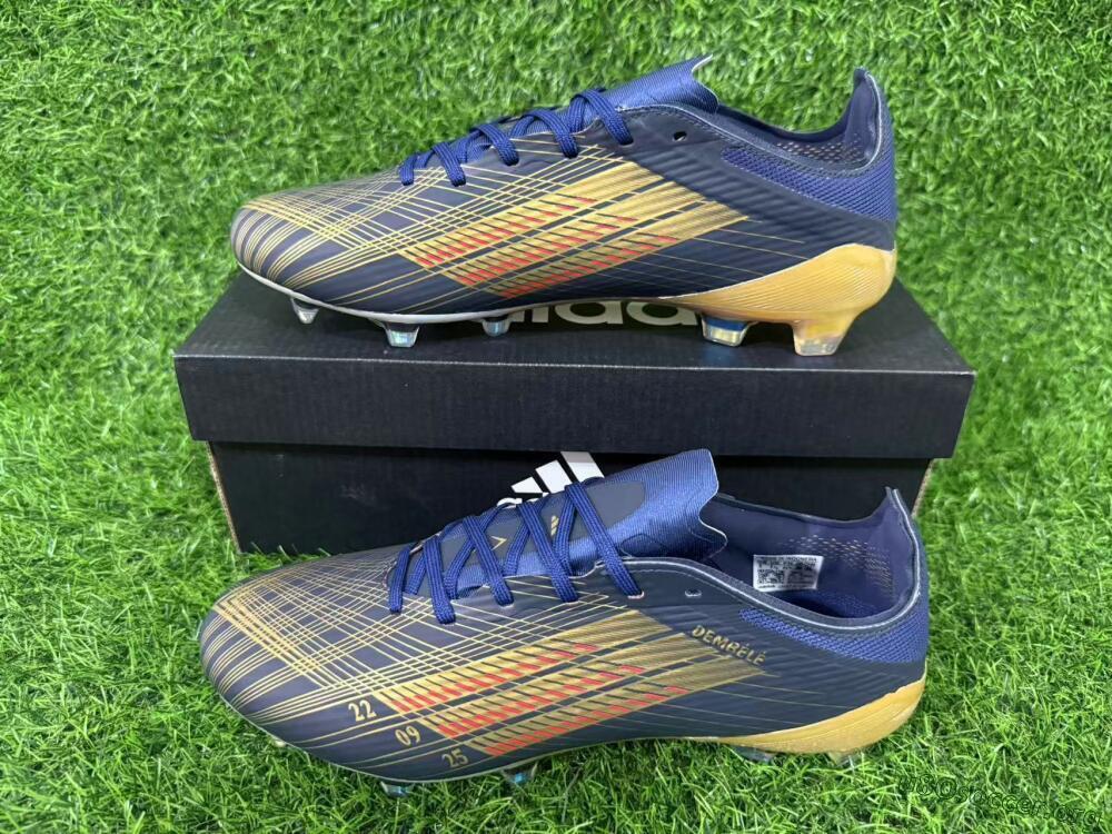 Adidas F50 Elite FG Football Boots - Navy/Metallic Gold/Rainbow Reflective
