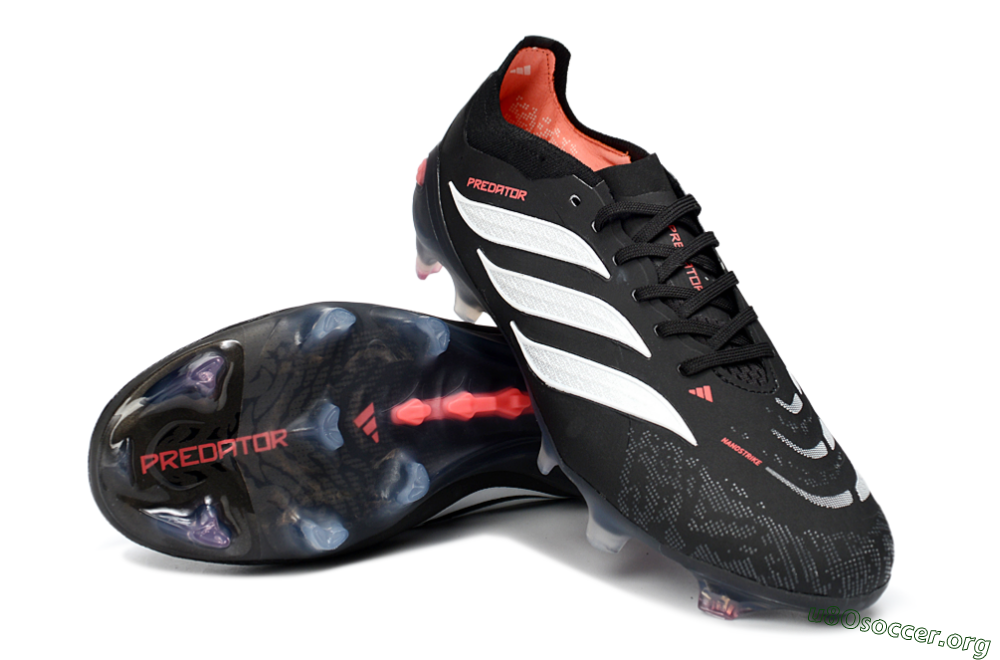 Adidas Predator 26 Elite FG Football Boots - Black/Electric Red/White 4