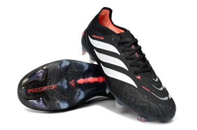Adidas Predator 26 Elite FG Football Boots - Black/Electric Red/White