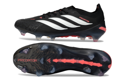 Adidas Predator 26 Elite FG Football Boots - Black/Electric Red/White