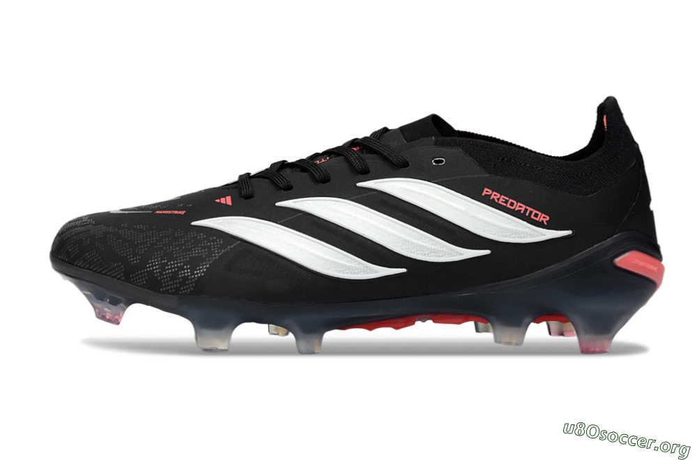Adidas Predator 26 Elite FG Football Boots - Black/Electric Red/White 3
