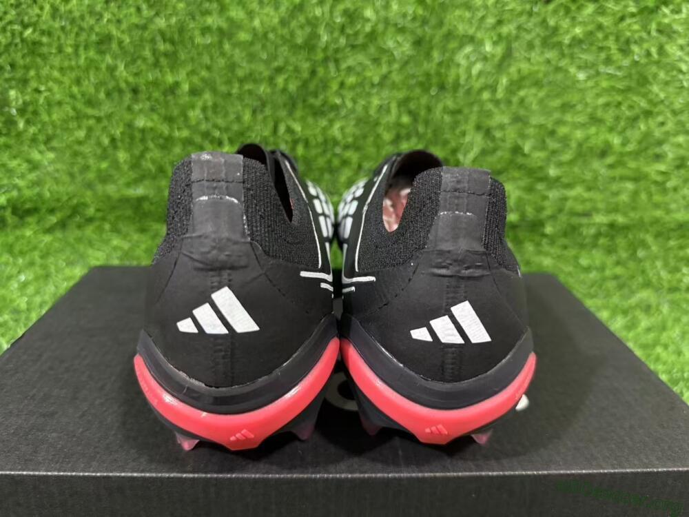 Adidas Predator 26 Elite FG Football Boots - Black/Electric Red/White