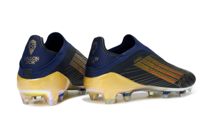Adidas F50 Elite Laceless FG Football Boots - Navy/Gold/Red
