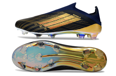 Adidas F50 Elite Laceless FG Football Boots - Navy/Gold/Red