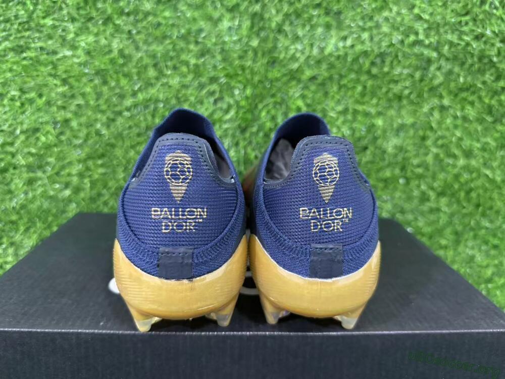 Adidas F50 Elite Laceless FG Football Boots - Navy/Gold/Red