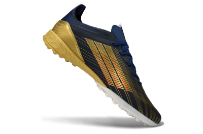 Adidas F50 Pro TF Football Shoes - Navy/Gold/Red