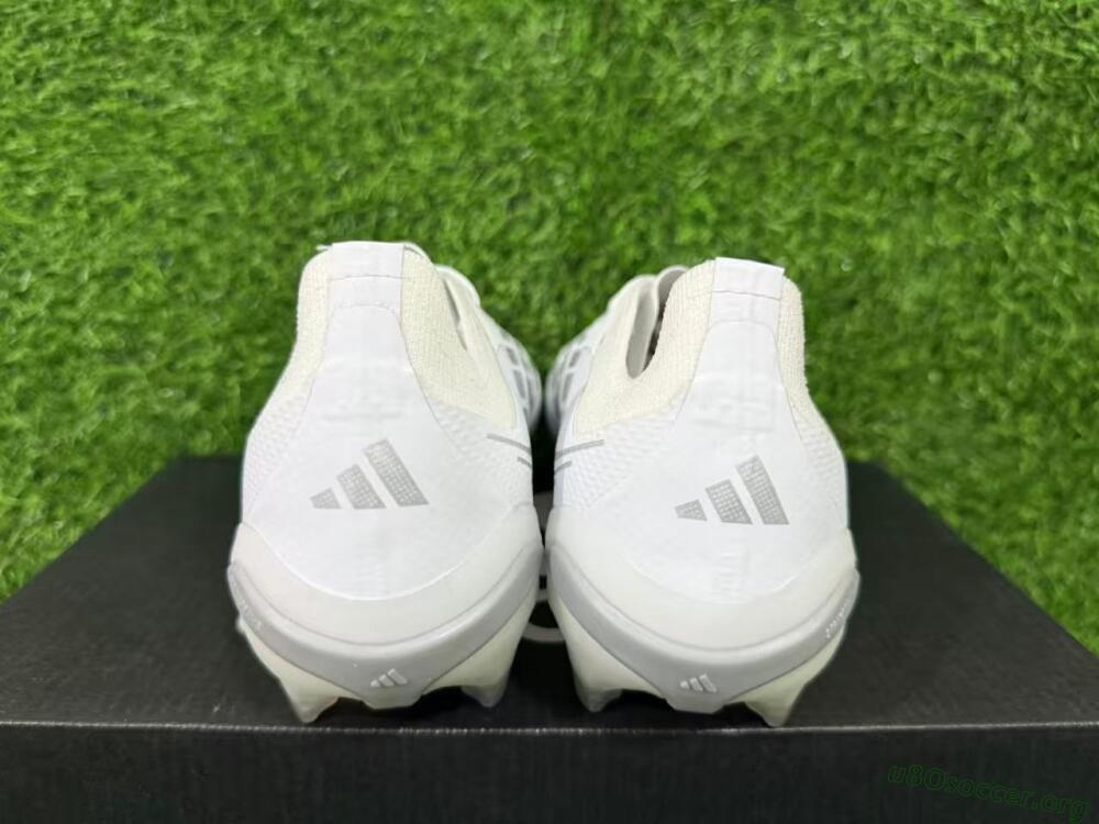 Adidas Predator 26 Elite FG Football Boots - White/Silver Grey/Minimalist White