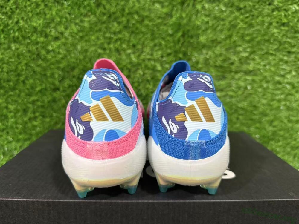 Adidas F50 Elite FG Football Boots - Pink/Sky Blue/Crimson Red