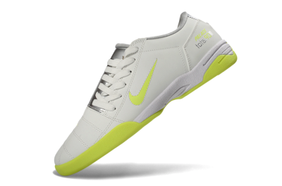 Nike Total 90 III IC Football Shoes - White/Lime Green/Metallic Silver