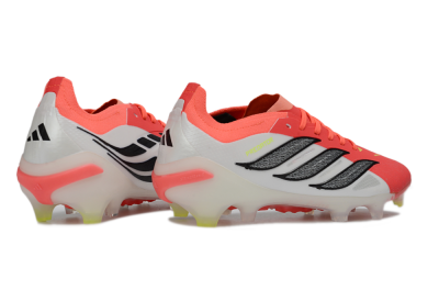 Adidas Predator 26 Elite FG Football Boots - Red/Vibrant Coral/White Fusion