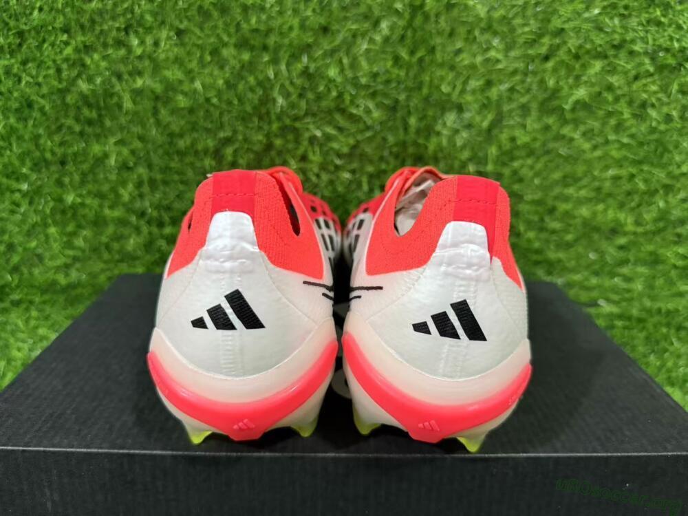 Adidas Predator 26 Elite FG Football Boots - Red/Vibrant Coral/White Fusion