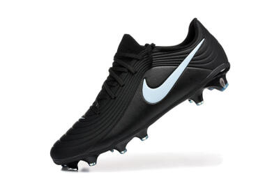 Nike Tiempo Legend 11 Elite FG Football Boots - Black/Sky Blue/Charcoal Grey