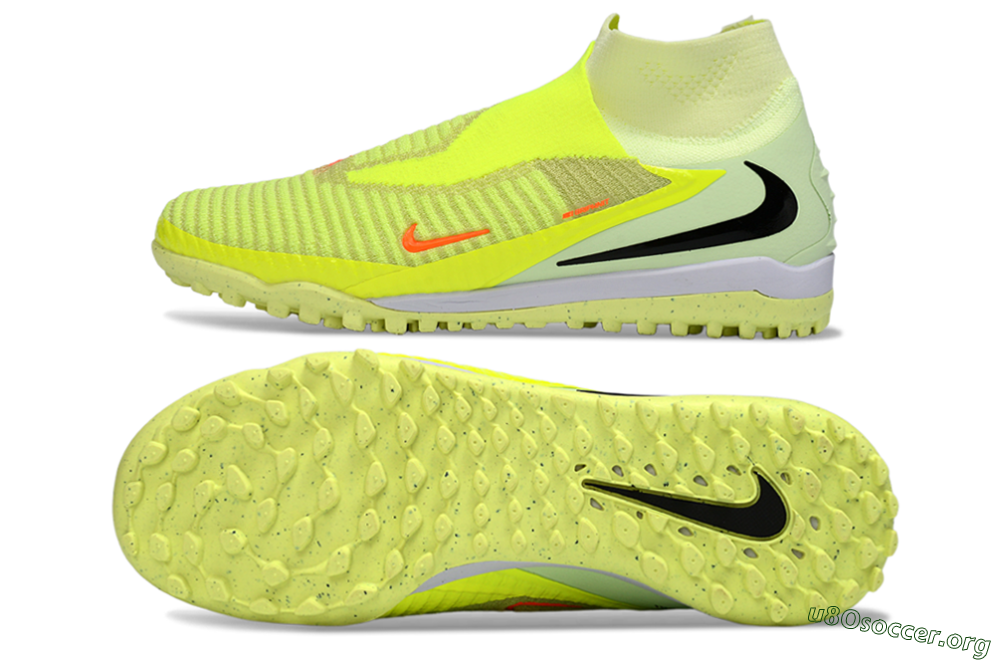 Nike Phantom 6 Elite High TF Football Shoes - Yellow/Vibrant Lime/Black 1