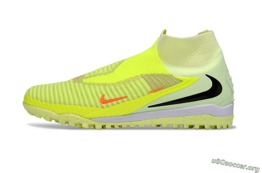 Nike Phantom 6 Elite High TF Football Shoes - Yellow/Vibrant Lime/Black 3