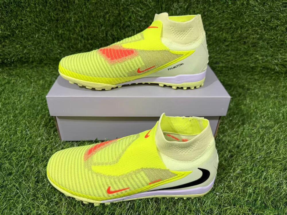 Nike Phantom 6 Elite High TF Football Shoes - Yellow/Vibrant Lime/Black