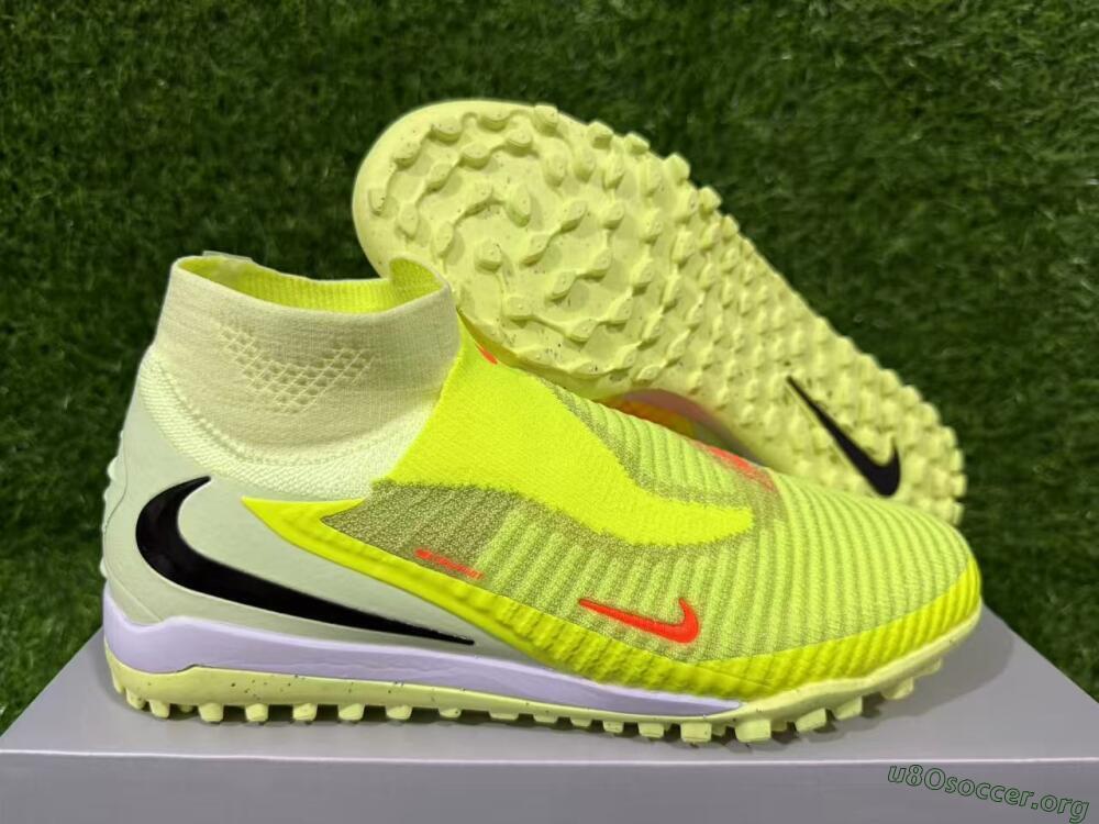 Nike Phantom 6 Elite High TF Football Shoes - Yellow/Vibrant Lime/Black