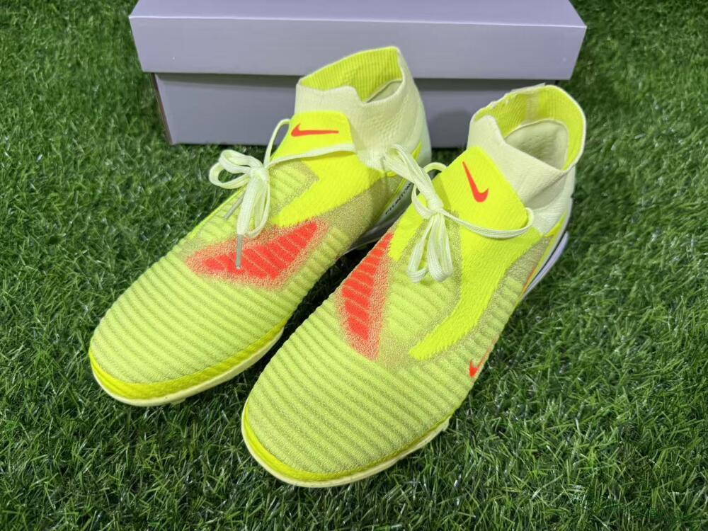 Nike Phantom 6 Elite High TF Football Shoes - Yellow/Vibrant Lime/Black