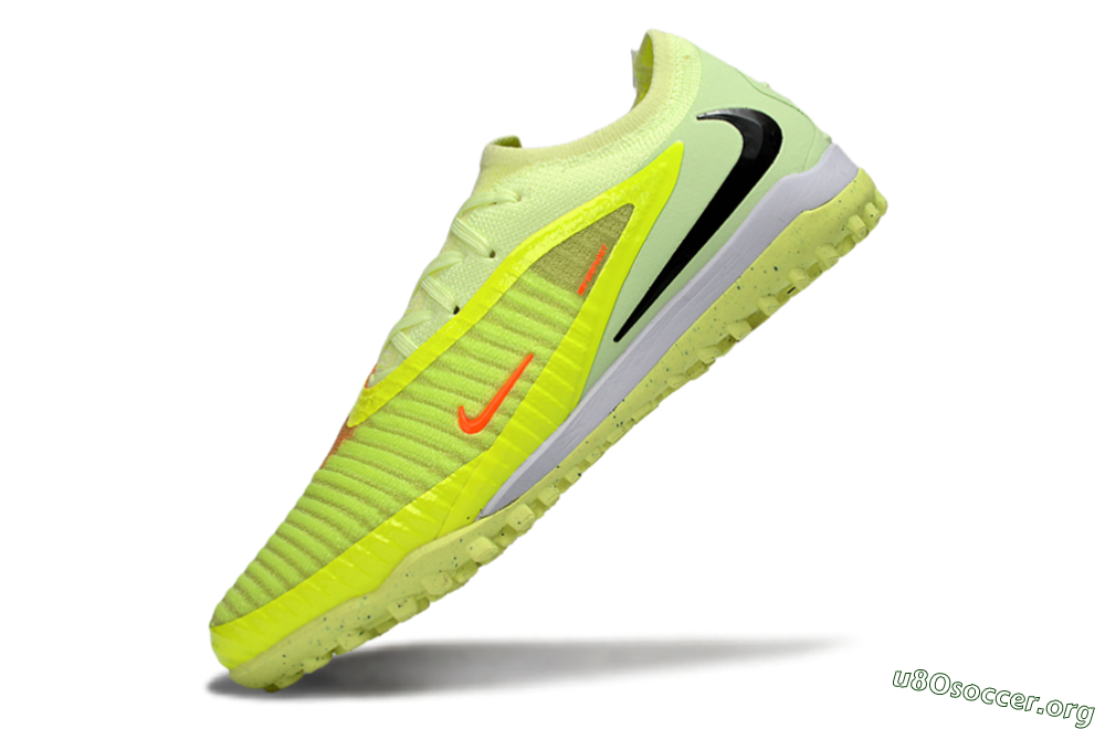 Nike Phantom 6 Elite Low TF Football Shoes - Yellow/Neon Green/Black 6