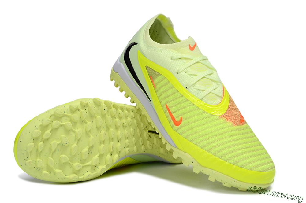 Nike Phantom 6 Elite Low TF Football Shoes - Yellow/Neon Green/Black 4