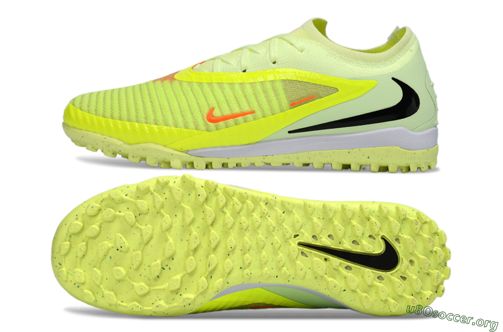 Nike Phantom 6 Elite Low TF Football Shoes - Yellow/Neon Green/Black 1