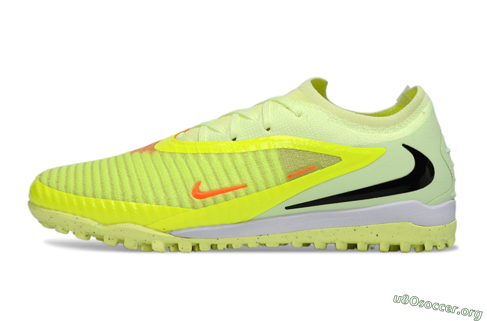 Nike Phantom 6 Elite Low TF Football Shoes - Yellow/Neon Green/Black 3