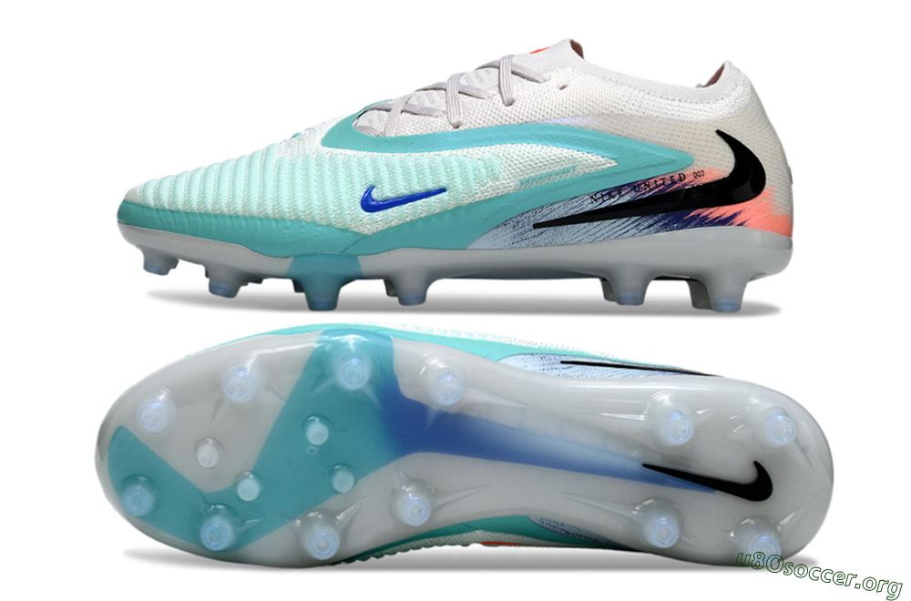 Nike Phantom 6 Elite Low AG Football Boots - Aqua/Ocean Breeze/Sunset Glow 1