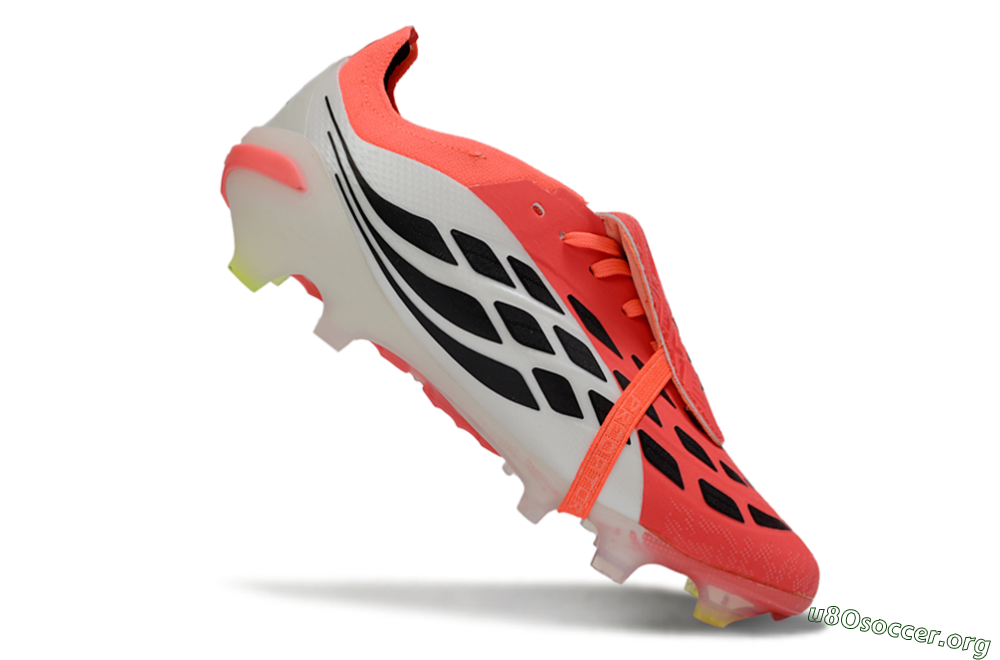 Adidas Predator 26 Elite Fold-Over Tongue FG Football Boots - Red/Dynamic Orange/Black 5