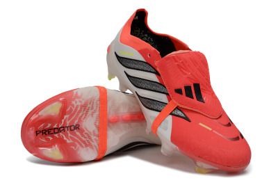 Adidas Predator 26 Elite Fold-Over Tongue FG Football Boots - Red/Dynamic Orange/Black